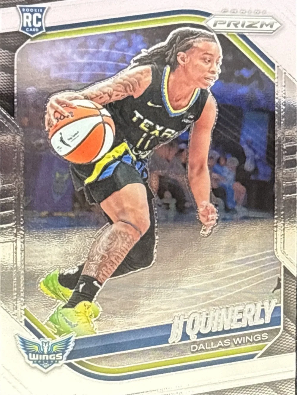 Panini Prizm Dallas Wings JJ Quinerly Basketball Rookie Card